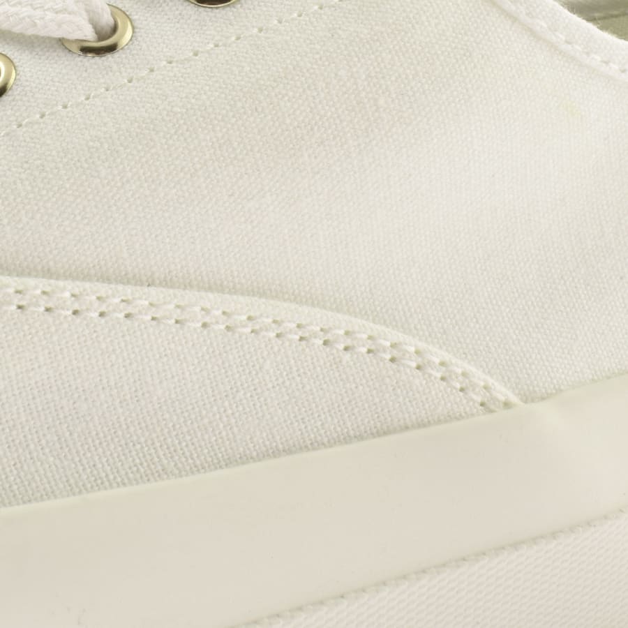 Maison kitsune white canvas sneakers top